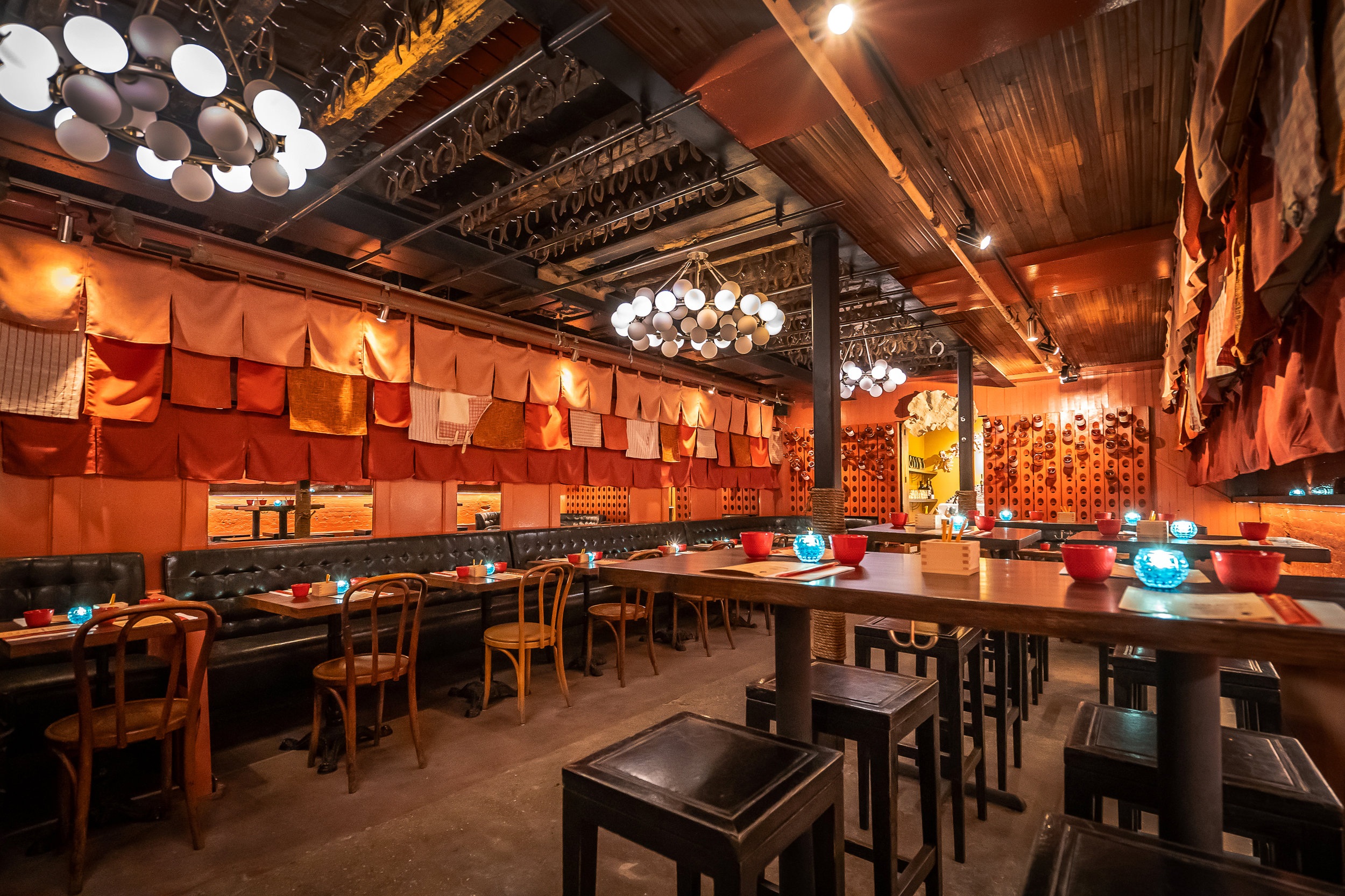 interior of empty dining room