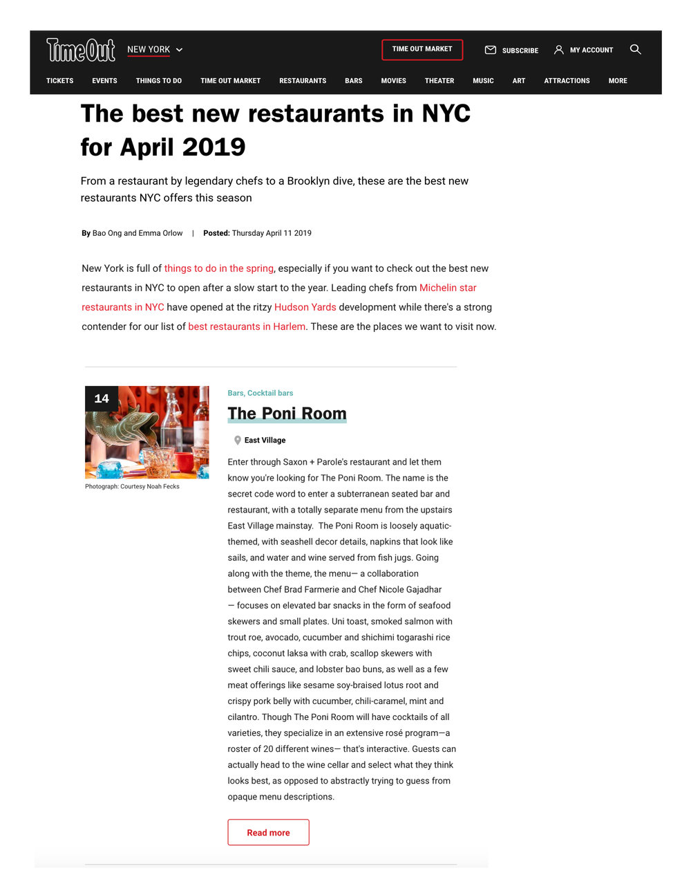 Time Out New York - Best New Restaurants in NYC 2019